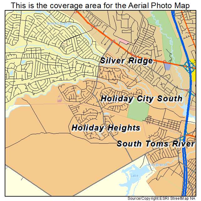 Holiday City South, NJ location map 
