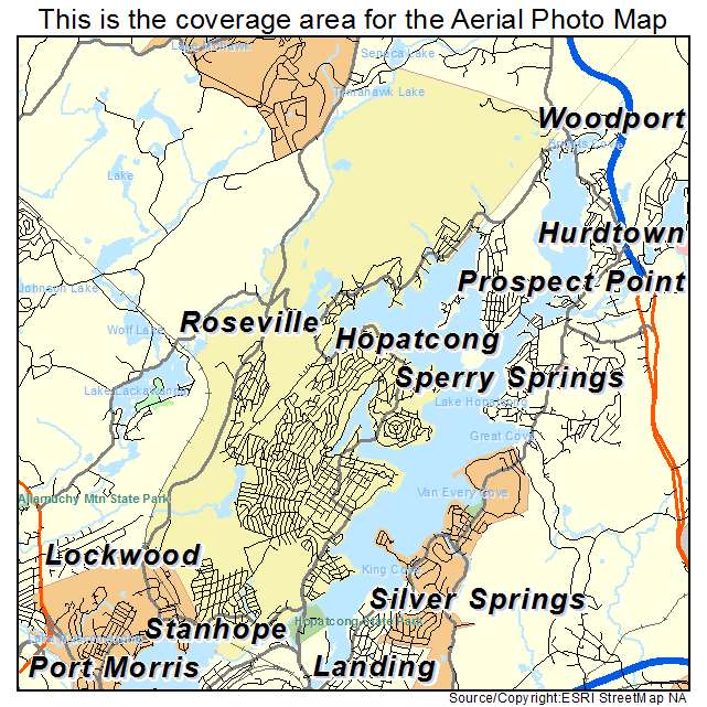 Hopatcong, NJ location map 