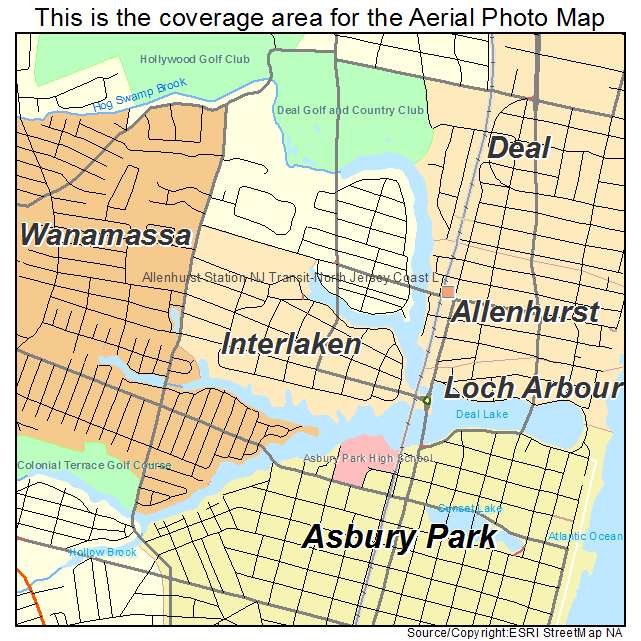Interlaken, NJ location map 