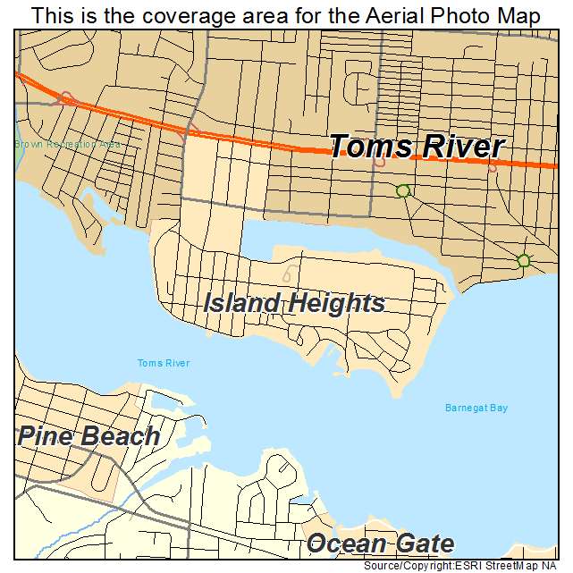 Island Heights, NJ location map 
