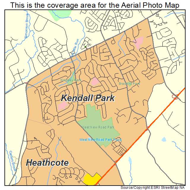 Kendall Park, NJ location map 