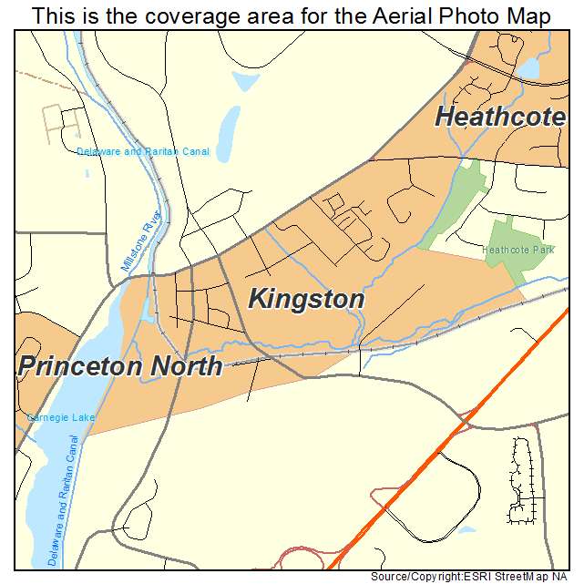 Kingston, NJ location map 