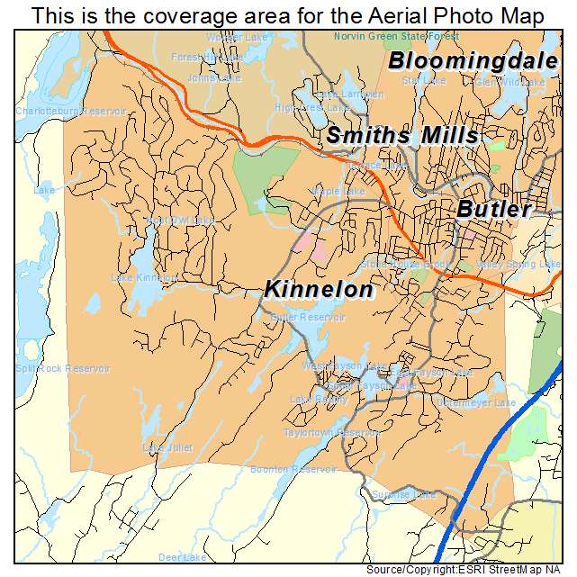 Kinnelon, NJ location map 