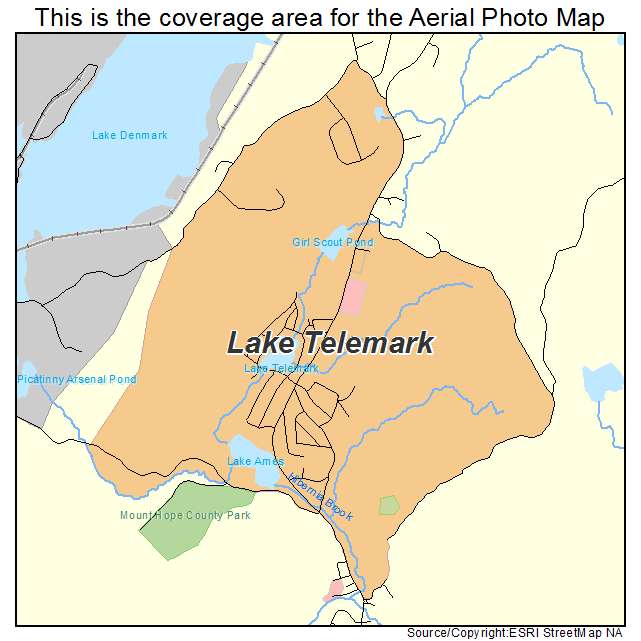 Lake Telemark, NJ location map 