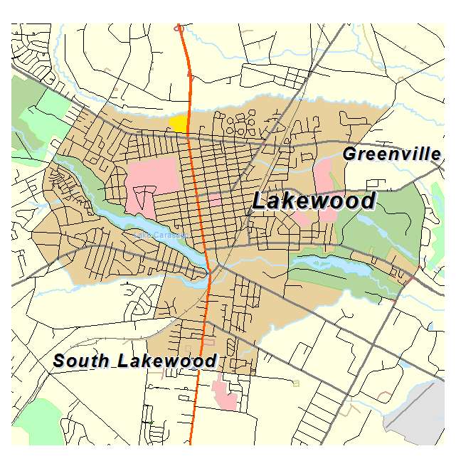 Lakewood, NJ location map 