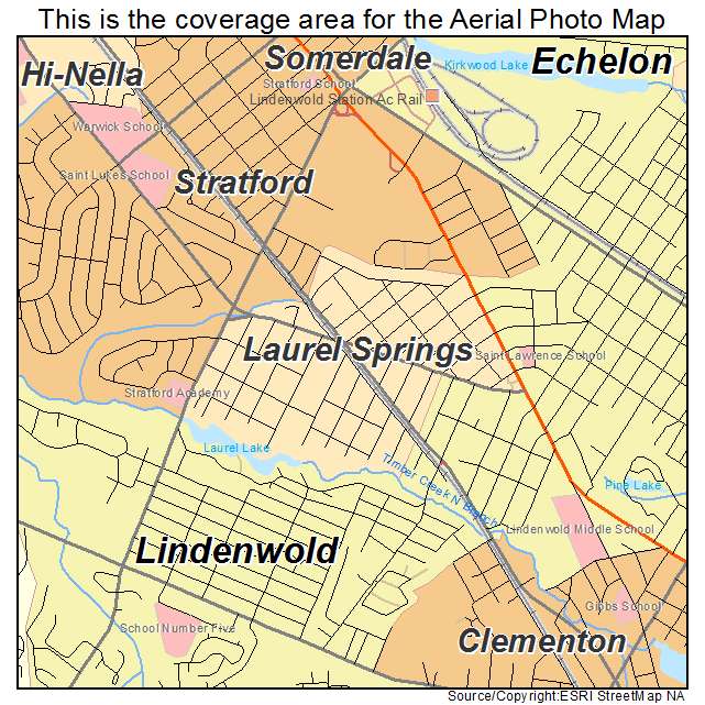 Laurel Springs, NJ location map 