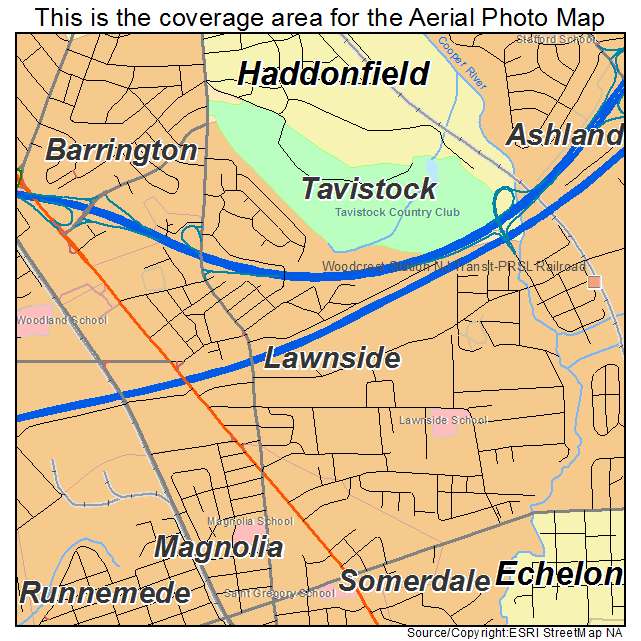 Lawnside, NJ location map 