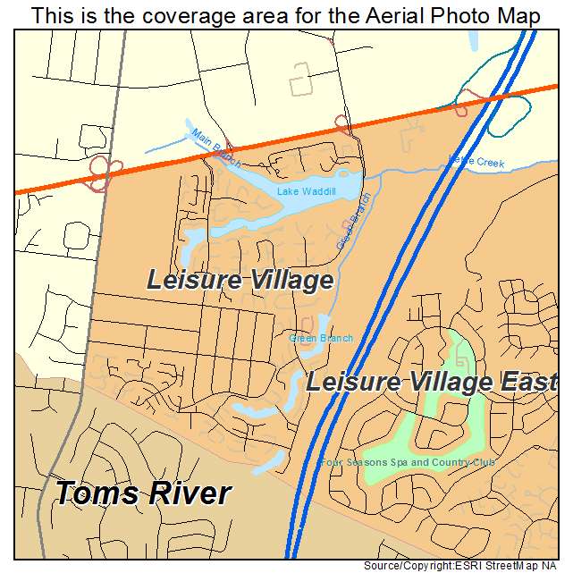 Leisure Village, NJ location map 