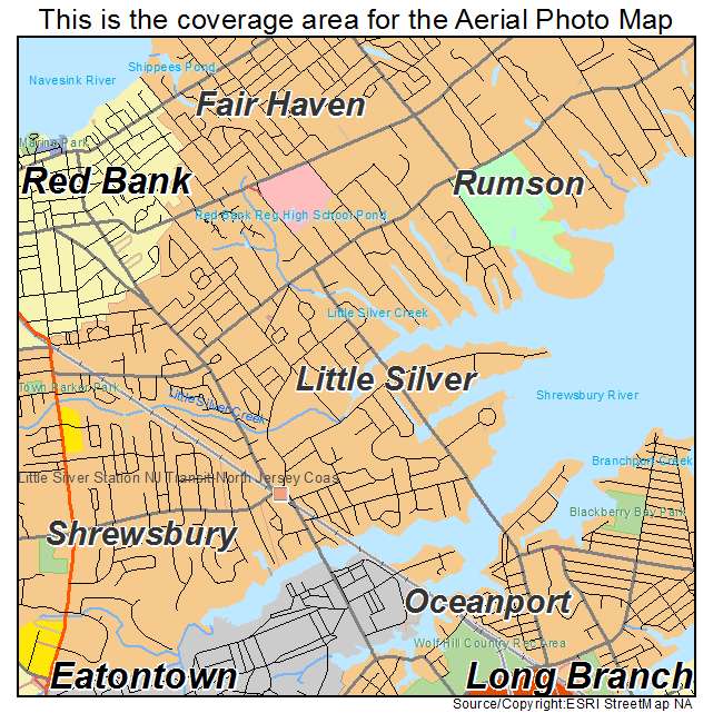 Little Silver, NJ location map 