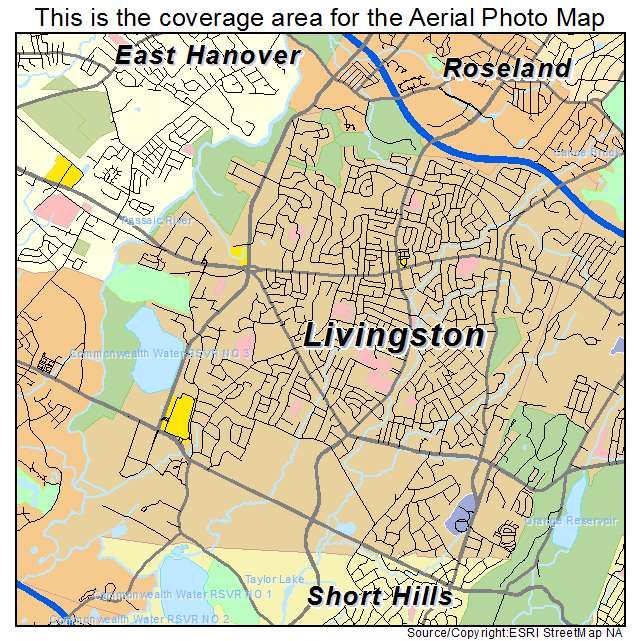 Livingston, NJ location map 