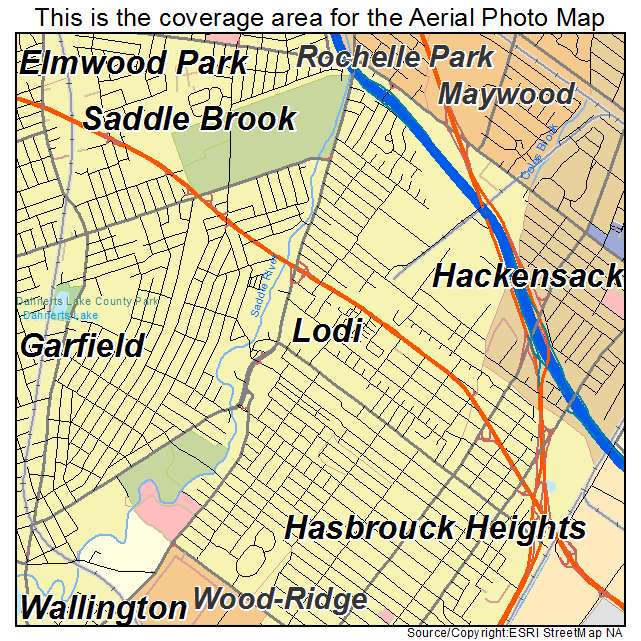 Lodi, NJ location map 