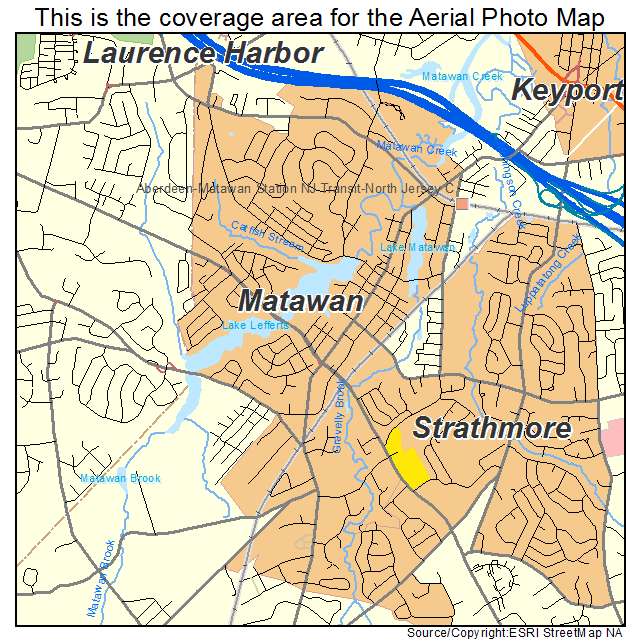 Matawan, NJ location map 