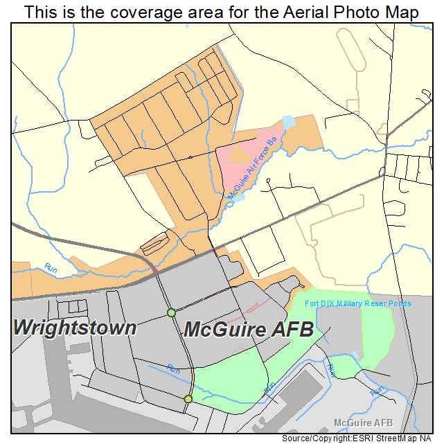McGuire AFB, NJ location map 