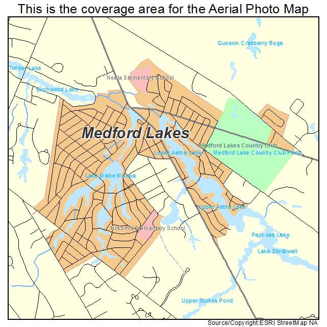 Medford Lakes, NJ location map 