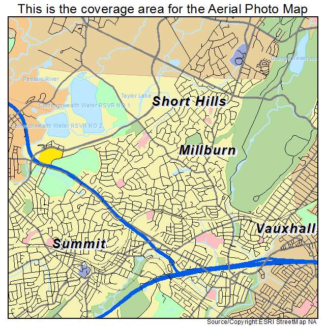 Millburn, NJ location map 