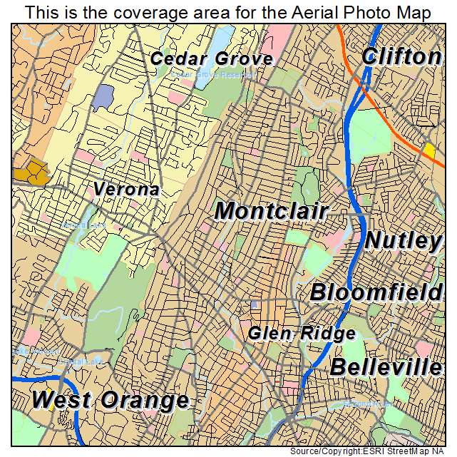 Montclair, NJ location map 