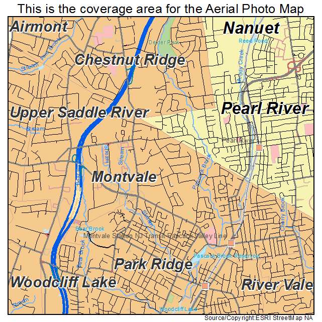 Montvale, NJ location map 