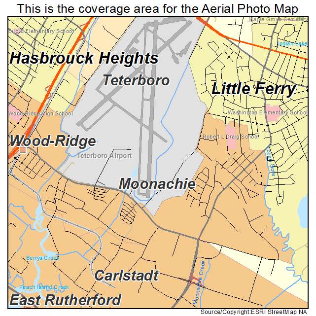 Moonachie, NJ location map 