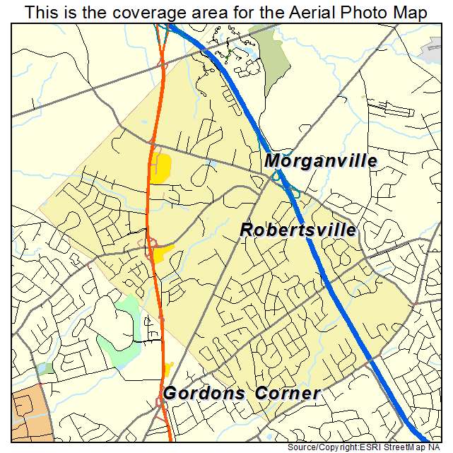 Aerial Photography Map Of Morganville Nj New Jersey