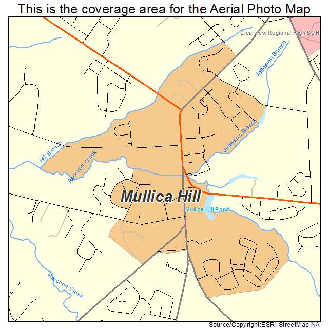 Mullica Hill, NJ location map 