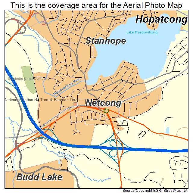 Netcong, NJ location map 