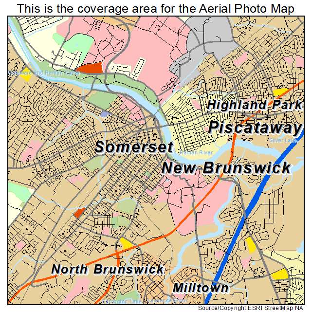 New Brunswick, NJ location map 