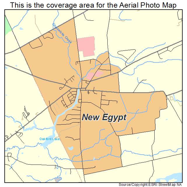 New Egypt, NJ location map 