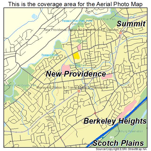 New Providence, NJ location map 