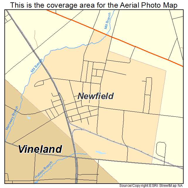 Newfield, NJ location map 