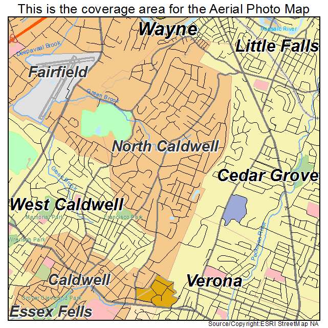 North Caldwell, NJ location map 
