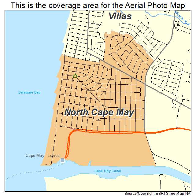 North Cape May, NJ location map 