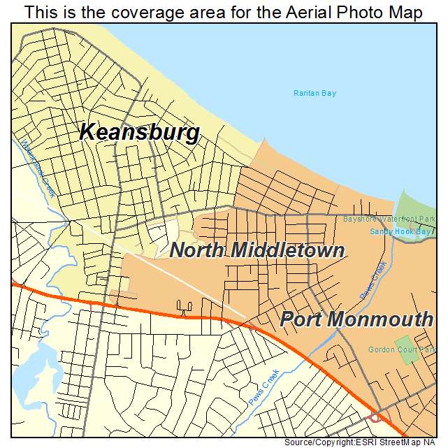 North Middletown, NJ location map 