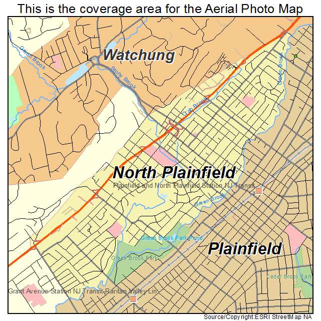 North Plainfield, NJ location map 