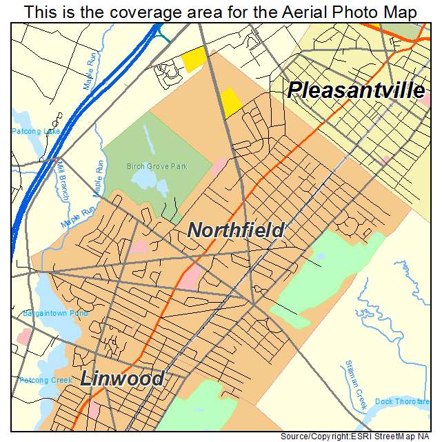 Northfield, NJ location map 