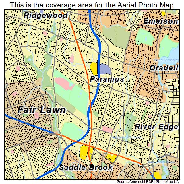 Paramus, NJ location map 