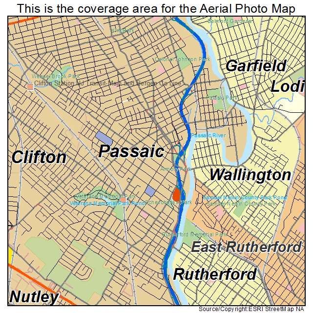 Passaic, NJ location map 