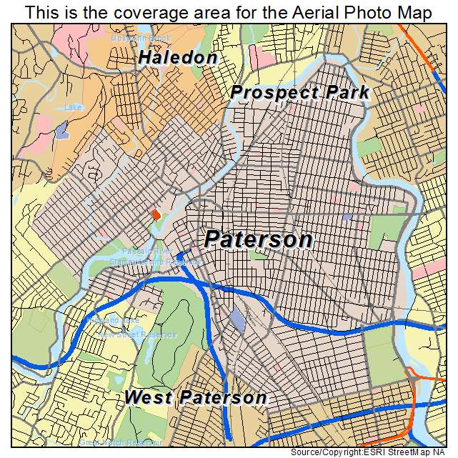 Paterson, NJ location map 