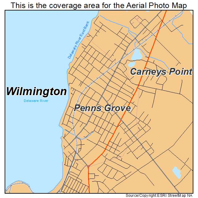 Penns Grove, NJ location map 