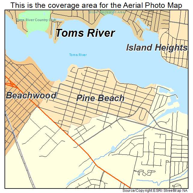Pine Beach, NJ location map 
