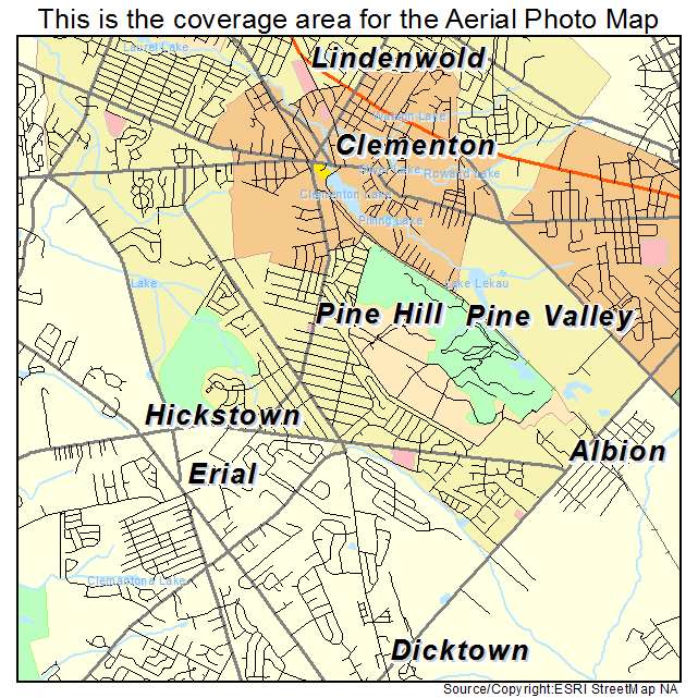 Pine Hill, NJ location map 