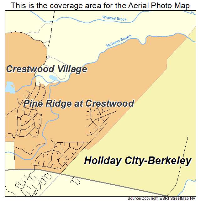 Pine Ridge at Crestwood, NJ location map 