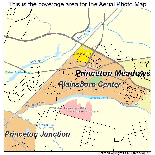 Plainsboro Center, NJ location map 