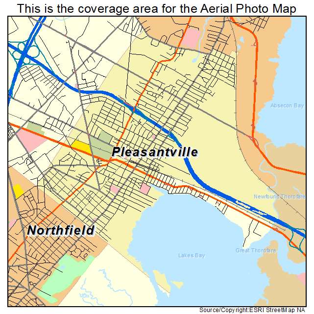 Pleasantville, NJ location map 