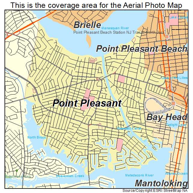 Point Pleasant, NJ location map 