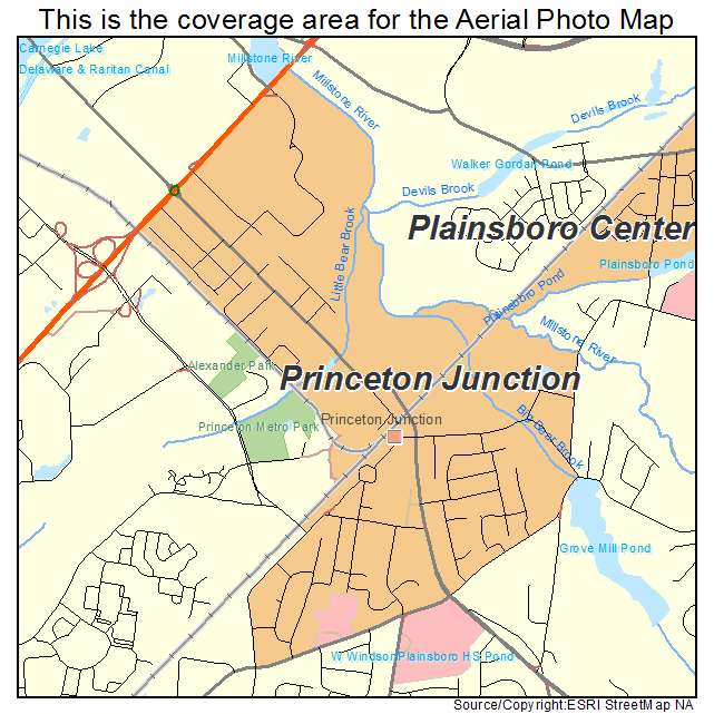 Princeton Junction, NJ location map 