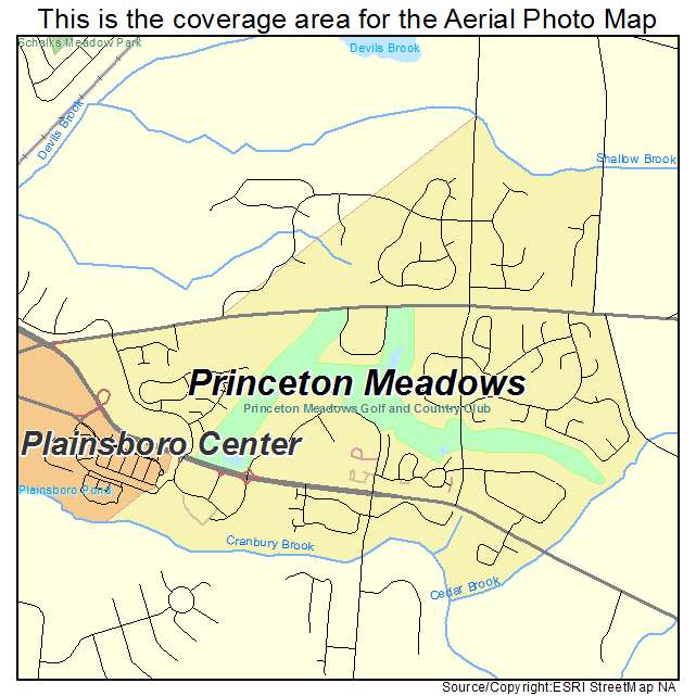 Princeton Meadows, NJ location map 