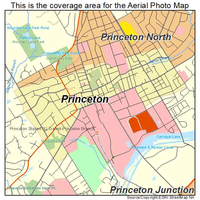 Princeton, NJ location map 