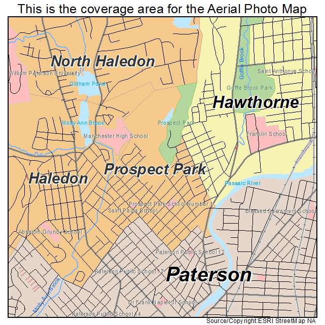 Prospect Park, NJ location map 