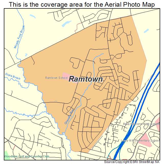 Ramtown, NJ location map 