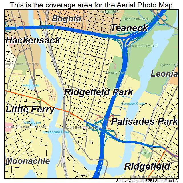 Ridgefield Park, NJ location map 